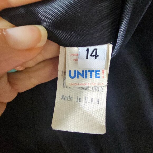 VTG Calvin Klein Merino Trench Coat Sz 14 Women Faux Fur Collar Quiet Luxury USA - Picture 8 of 13